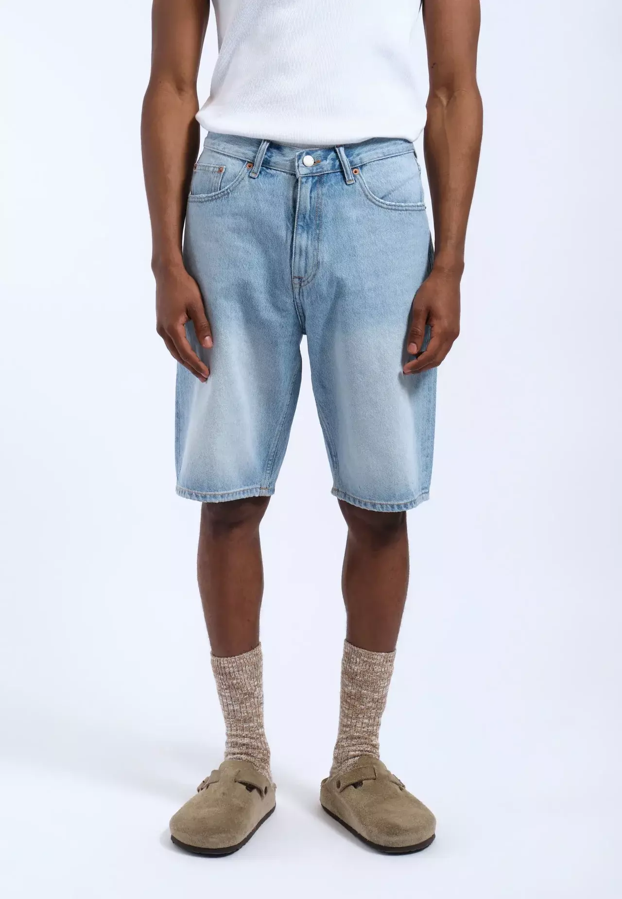 Dr.Denim Omar Shorts Stream Light Fade Herren Denim hellblau